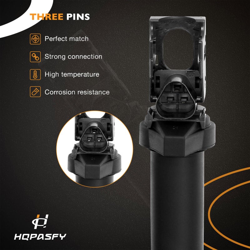 HQPASFY مجموعة ملفات الإشعال HQPASFY مكونة من 6 قطع متوافقة مع BMW 325i 335i 525i 550i 650i M3 M5 X5 X6 والمزيد من الاستبدالات # 0221504470، 12137562744، 221504470، 12137594937، 12138657273 - Image 5